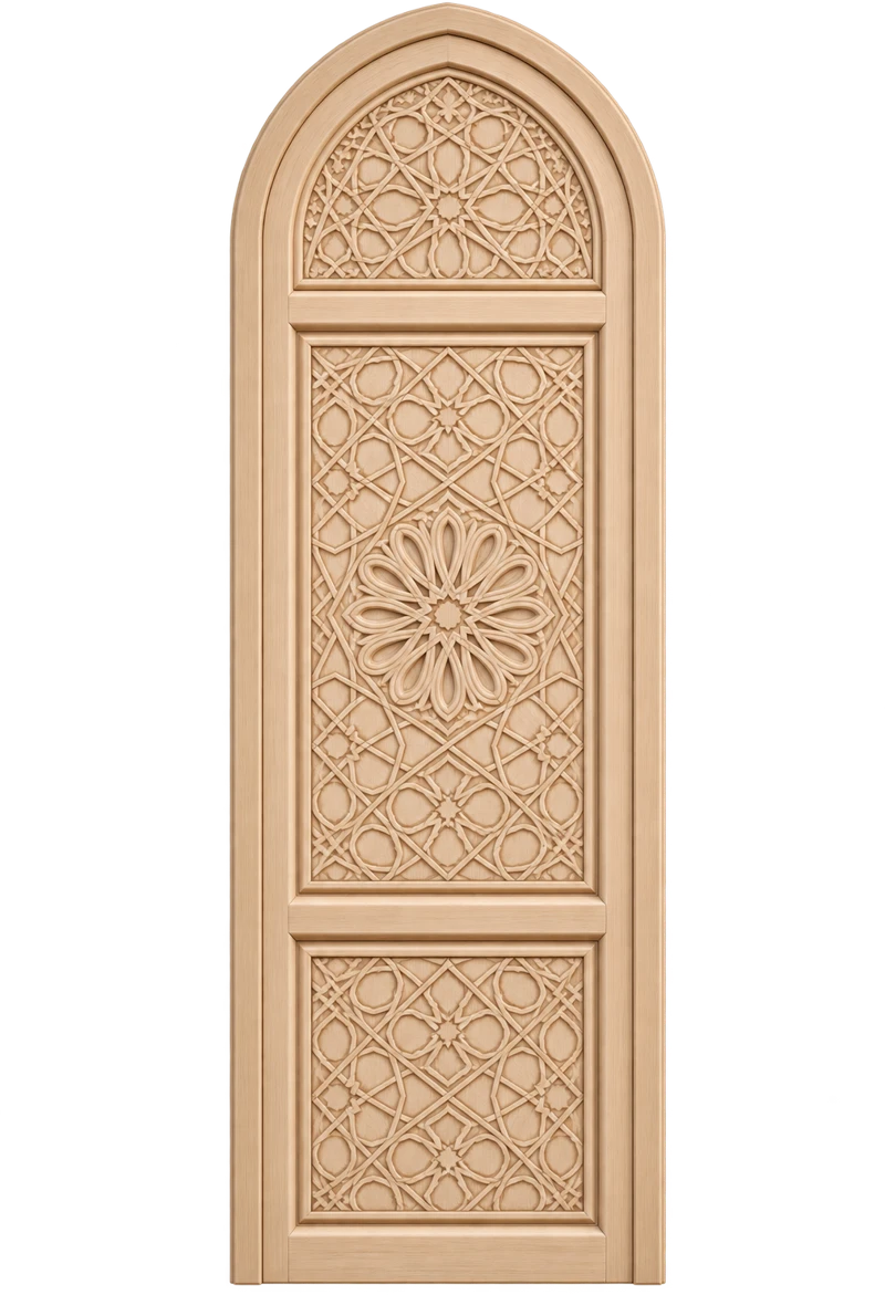 La porte sculptée de Suhbah